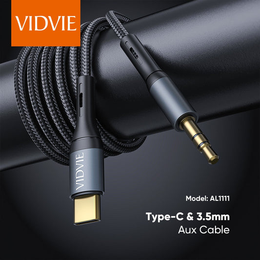 Vidvie Type-C to 3.5mm AUX Braided Audio Cable