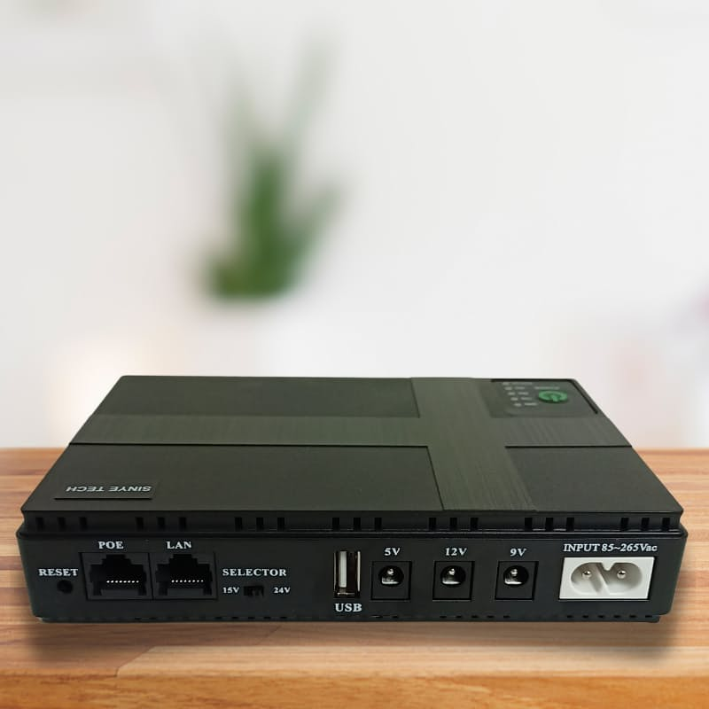 Sinye 10400 mAh Black Mini Portable DC UPS