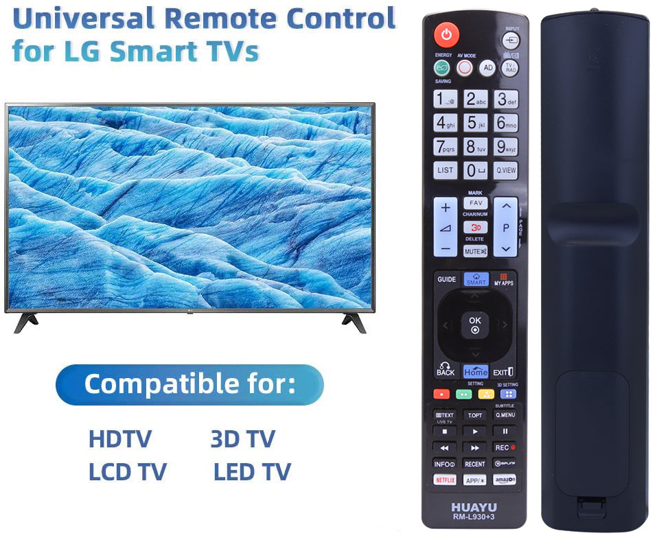 HUAYA RM-L930+3 LG Remote control for LCD/LED/HD & 3D