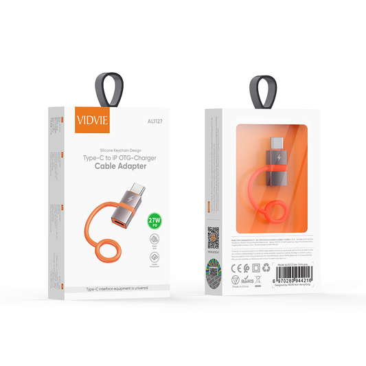 VIDVIE USB Type-C to Lightning Adapter - Charge & Data Transfer