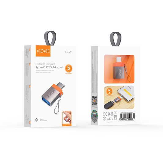 VIDVIE USB Type-C to USB A Adapter - Charge & Data Transfer