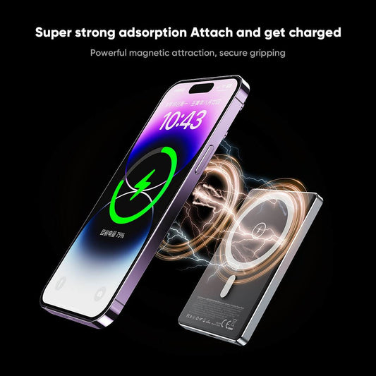 VIDVIE (PB7007) 5000mAh Ultra-thin Magnetic Wireless Charging Power Bank