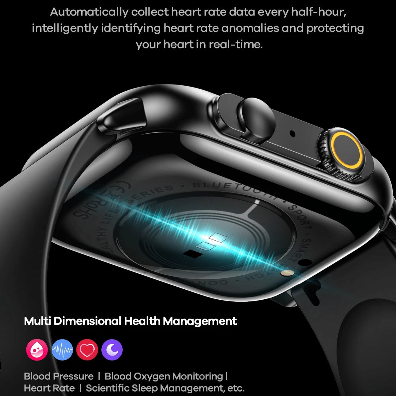 REMAX Watch 13 Series Amoled Display Smart Watch - Black