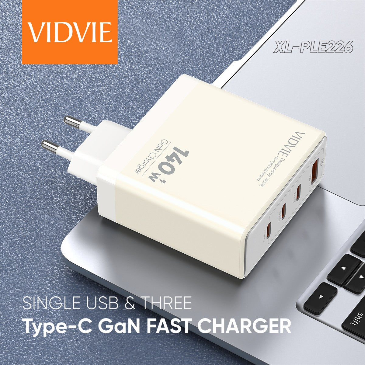 VIDVIE XL-PLE226 140W Super Fast GaN Charger