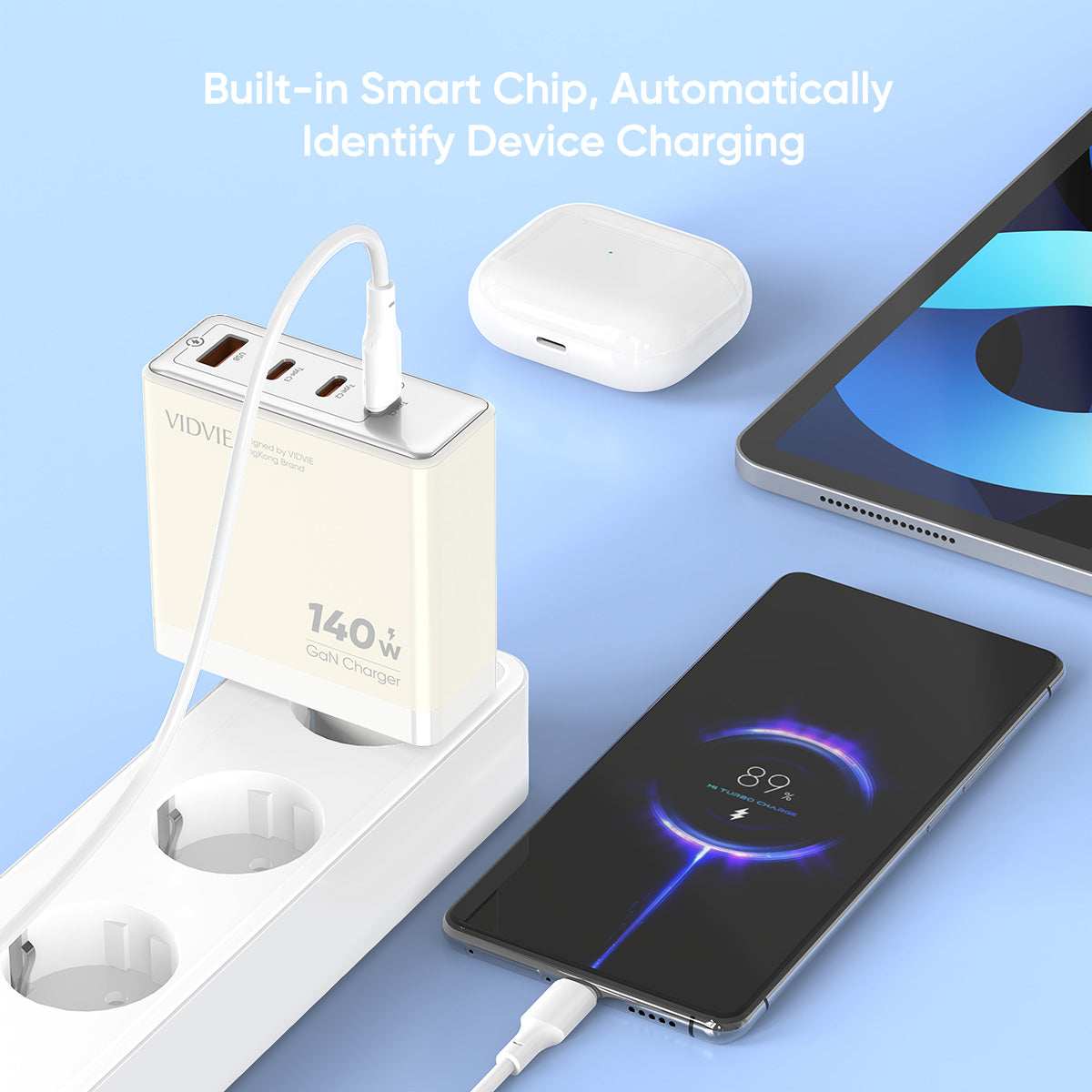 VIDVIE XL-PLE226 140W Super Fast GaN Charger
