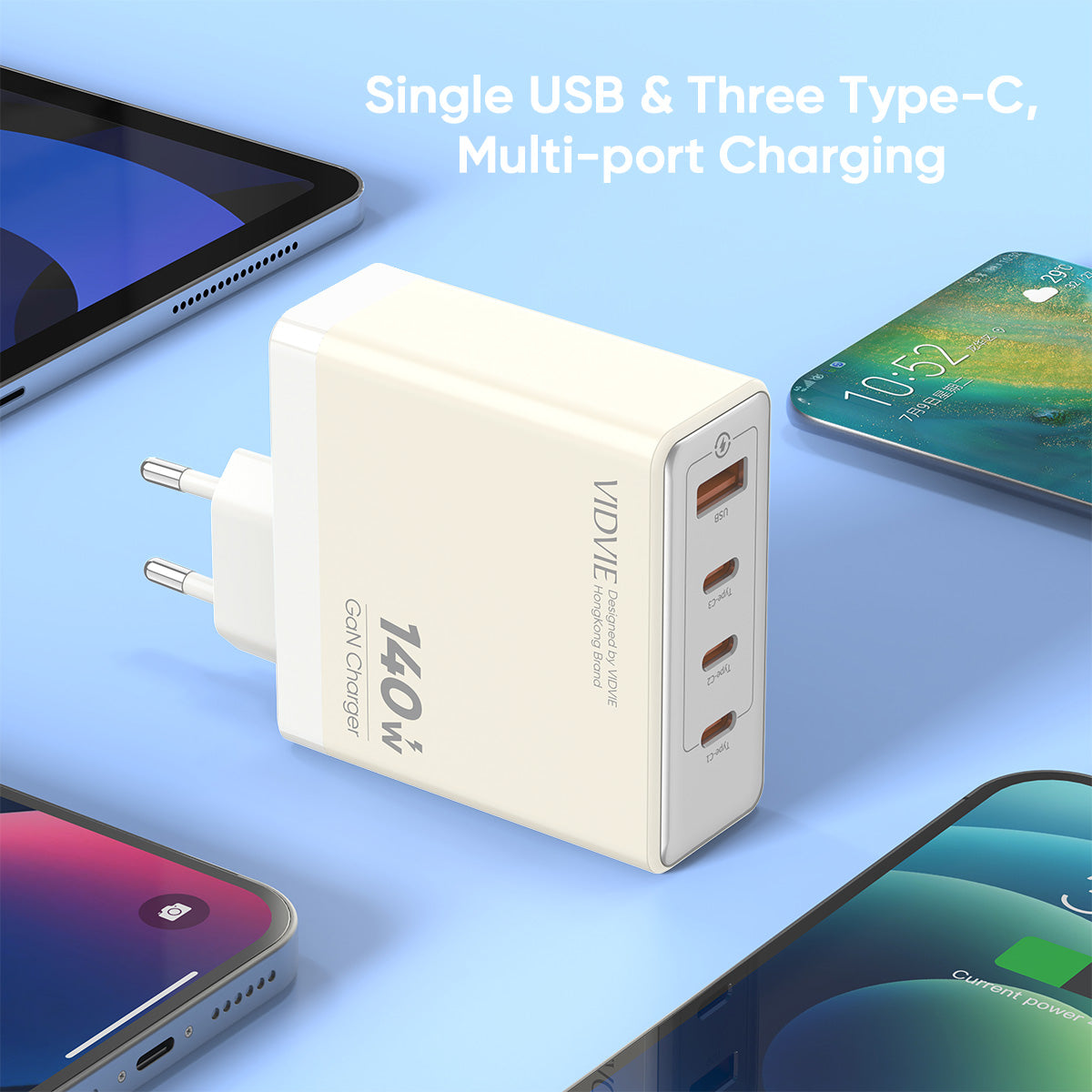 VIDVIE XL-PLE226 140W Super Fast GaN Charger