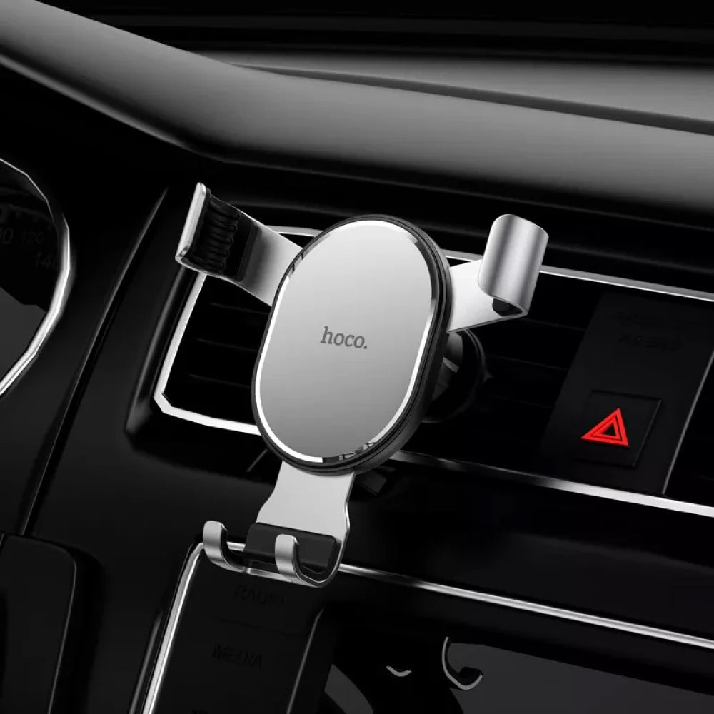 Hoco CA56 Plus Metal In Car Holder - Silver