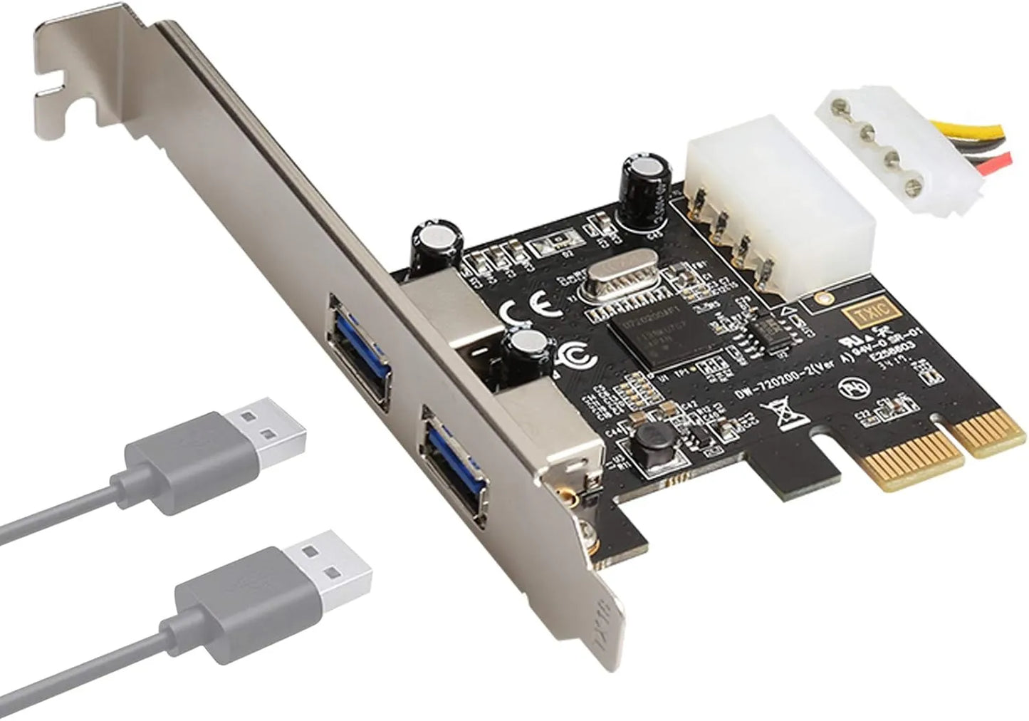 PCI Express to 2 Port USB 3.0 Adapter