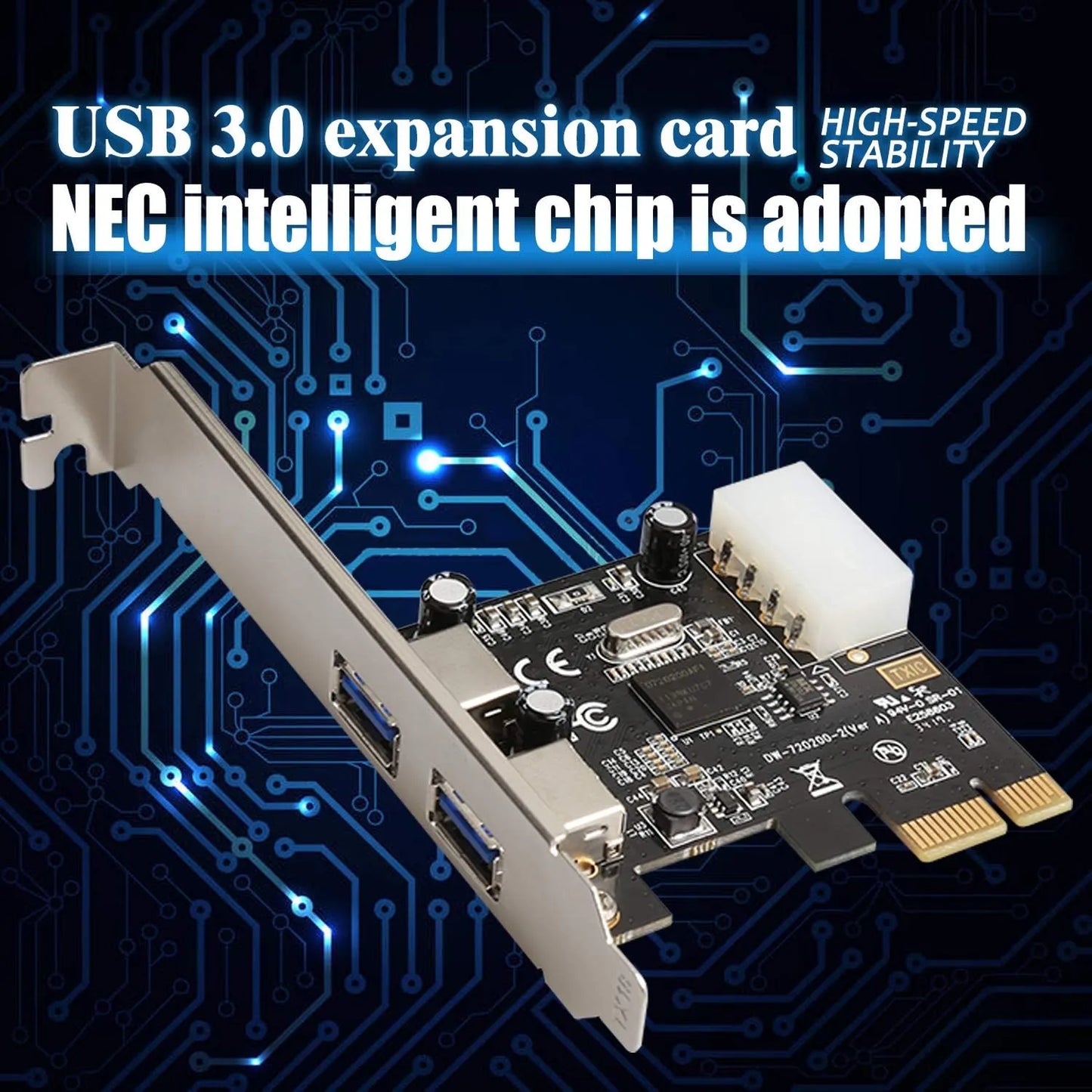 PCI Express to 2 Port USB 3.0 Adapter