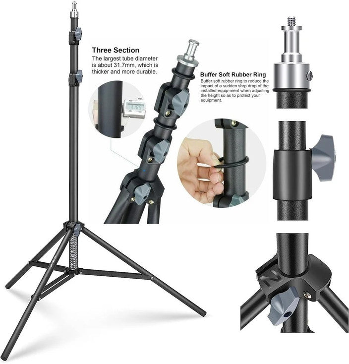 Plokama PK-8899 Photography Tripod with Adjustable Height-2.1m