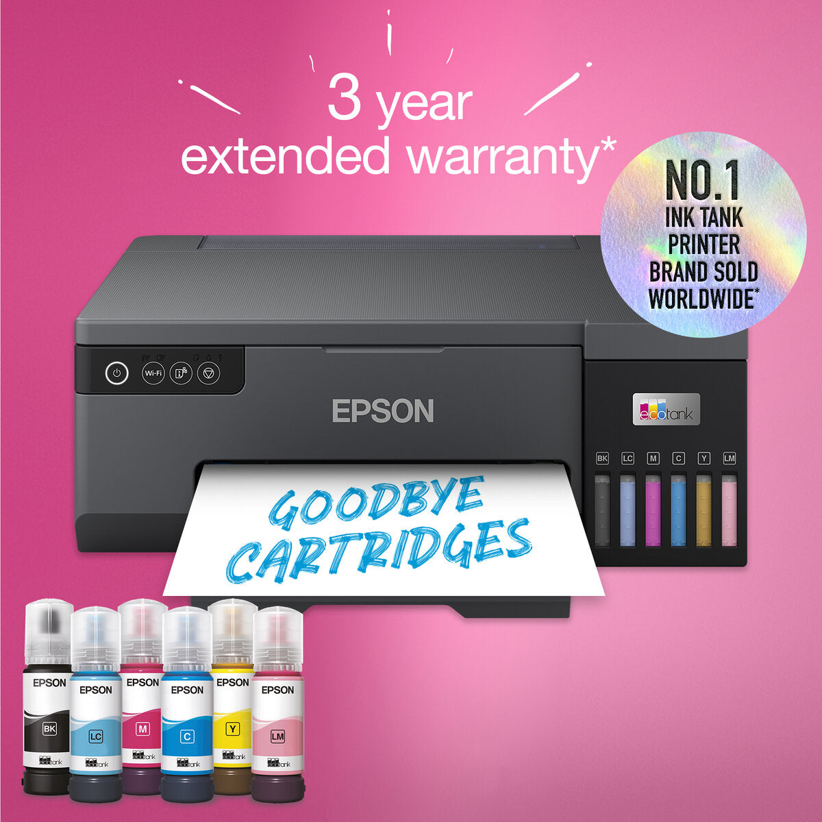 Epson EcoTank L8050 Colour Photo, CD/DVD & ID Printer