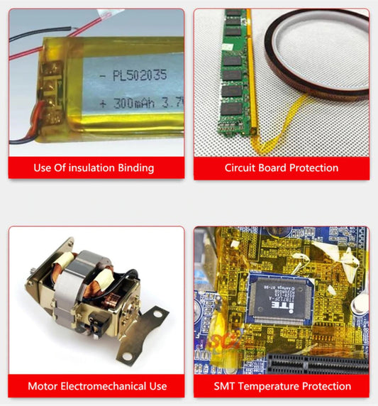 Heat Resistant Kapton Tape For Electronics Masking, Soldering, Protecting Circuit Board