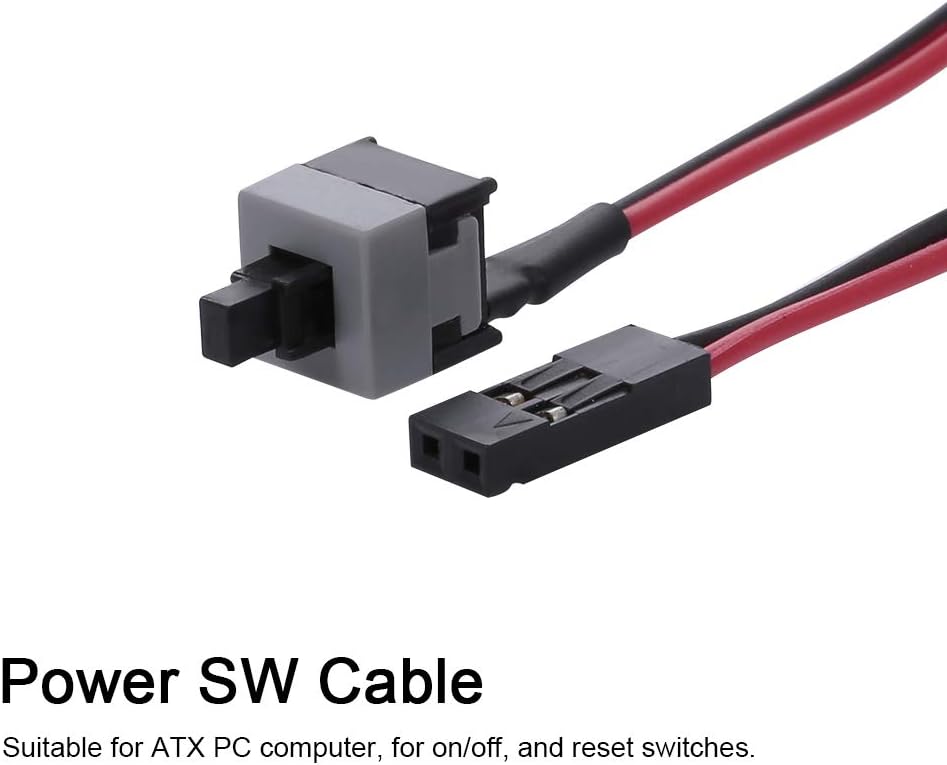 Desktop Power Cable On/Off Push Button ATX Computer Switch