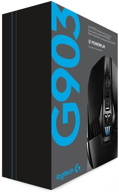 Logitech G903 LIGHTSPEED Wireless Gaming Mouse with Hero Sensor - Black