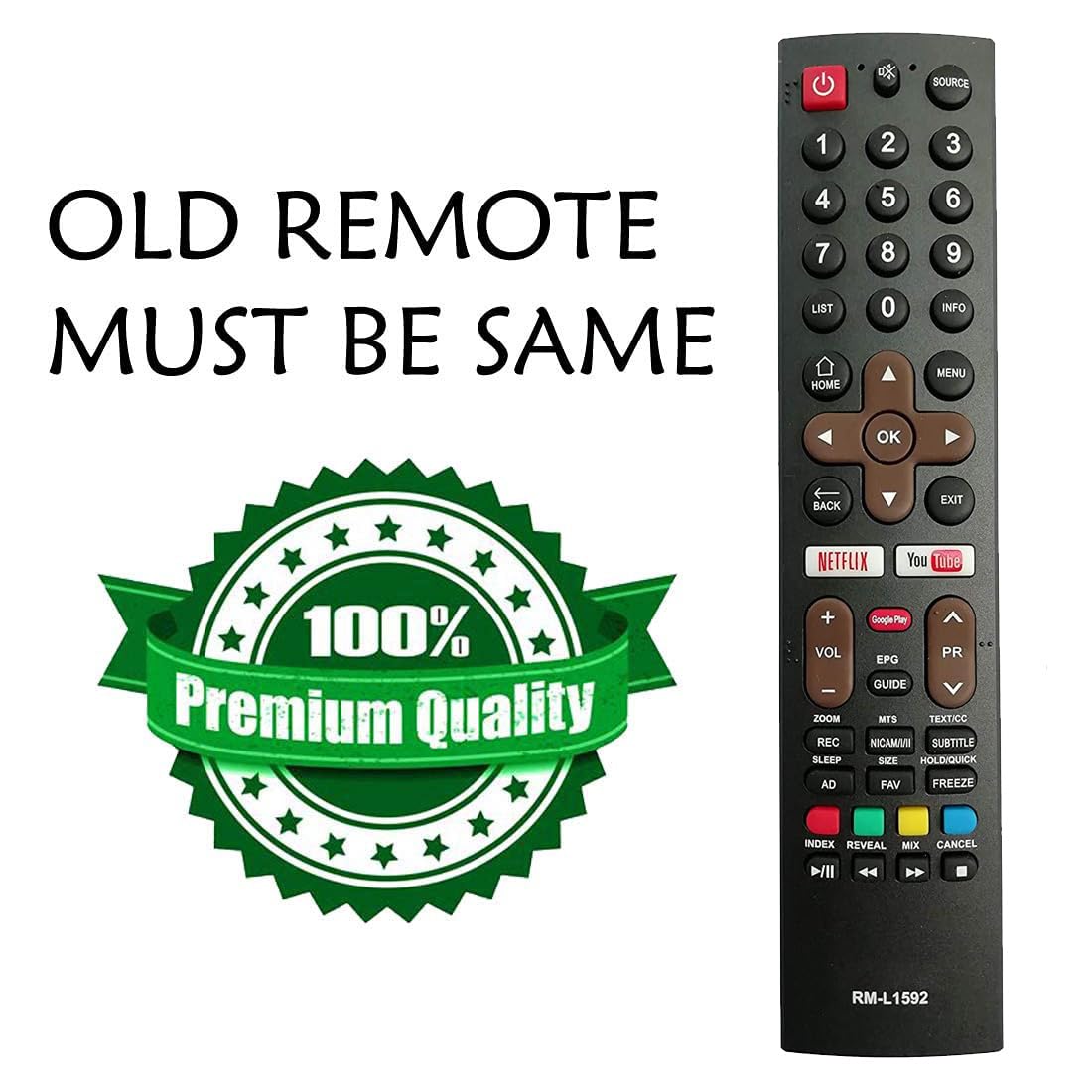 Replacement Remote for Skyworth Smart LED TV (Without Voice)