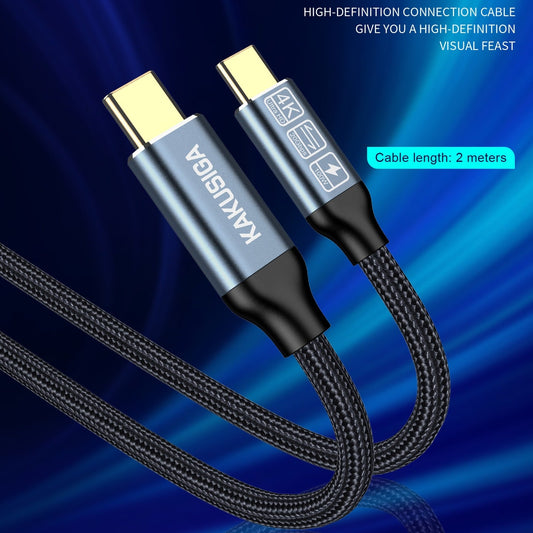 KSC-988 USB 3.2 Gen2, 20Gbps, 100W (4K@60Hz) Charging Cable - 2m