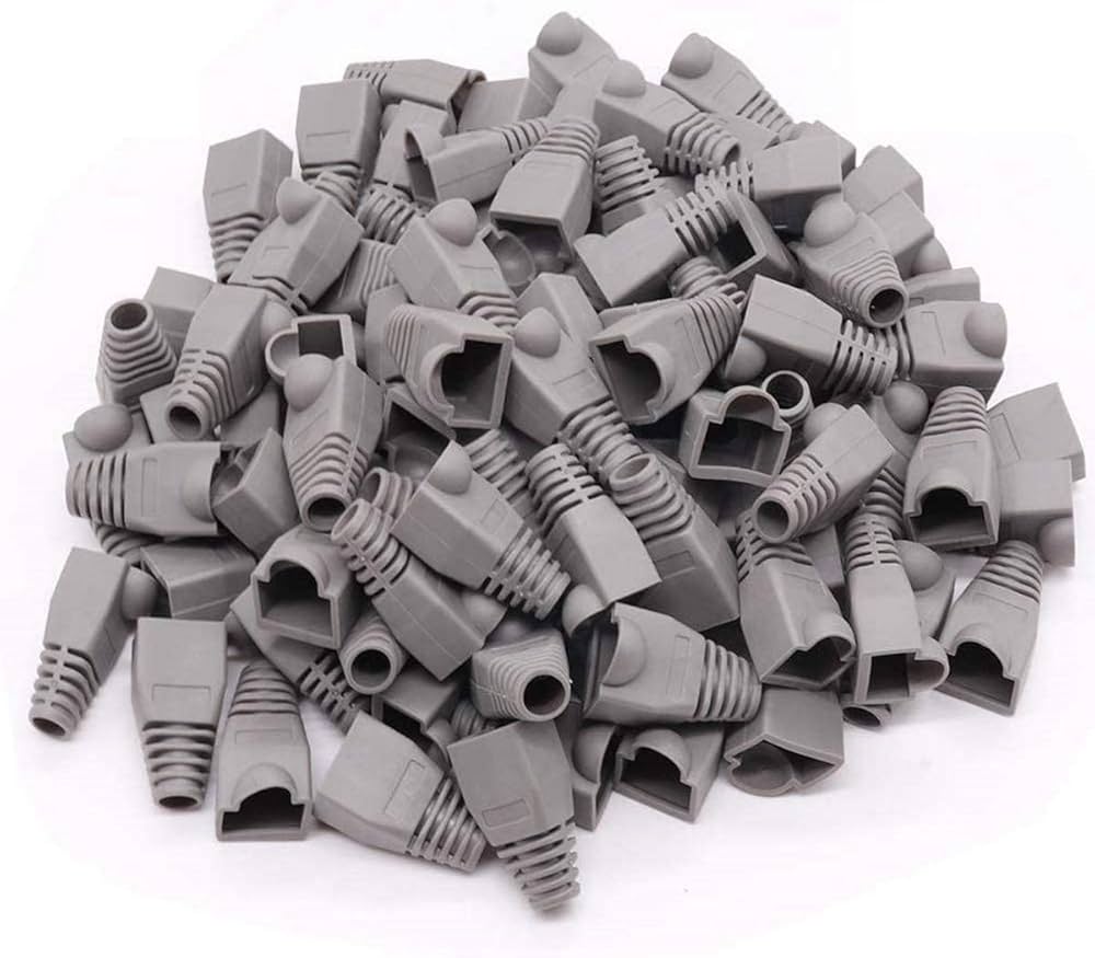 Pollen RJ45 Strain Relief Boots (Grey) - Pack of 100