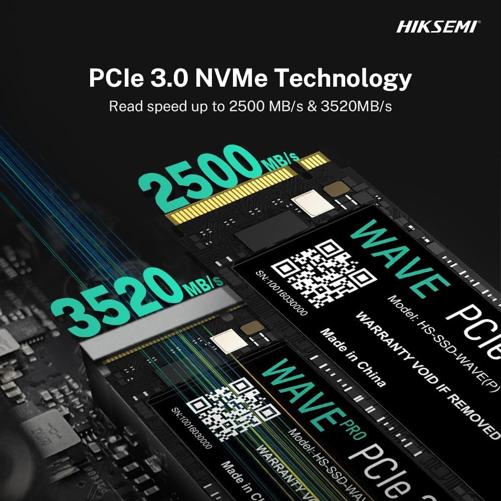 HIKSEMI Wave(P) 512GB Gen3 M.2 NVMe 3D NAND SSD
