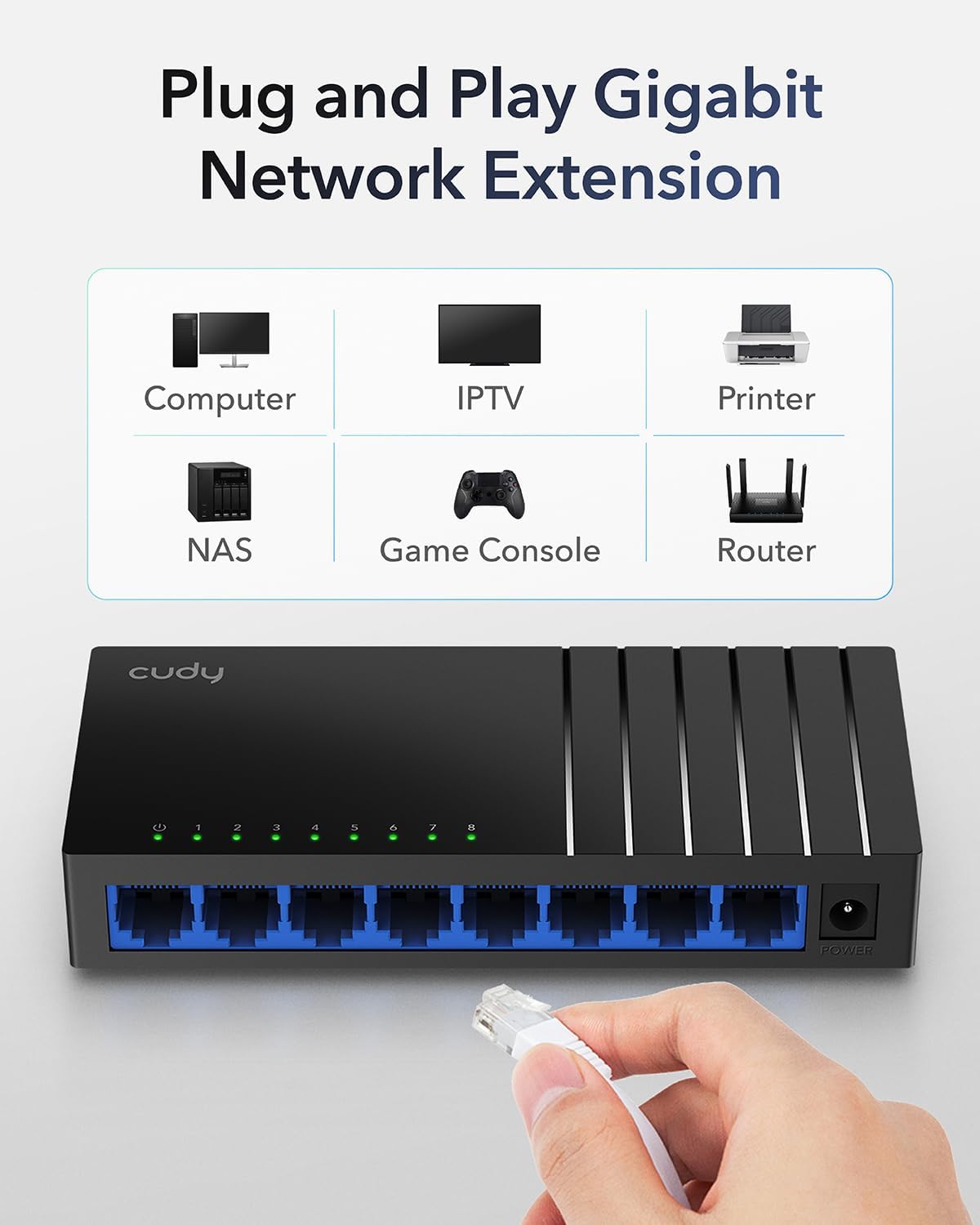 Cudy 8-Port Gigabit Desktop Switch