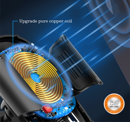 LDNIO MW21 Wireless Charging Car Mount - 15W