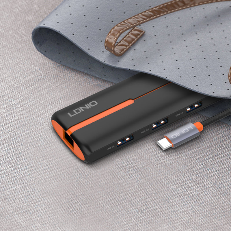 LDNIO-DS-25H 5 In 1 USB C Multifunction Docking Station