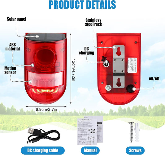 Outdoor Solar Motion Sensor Alarm