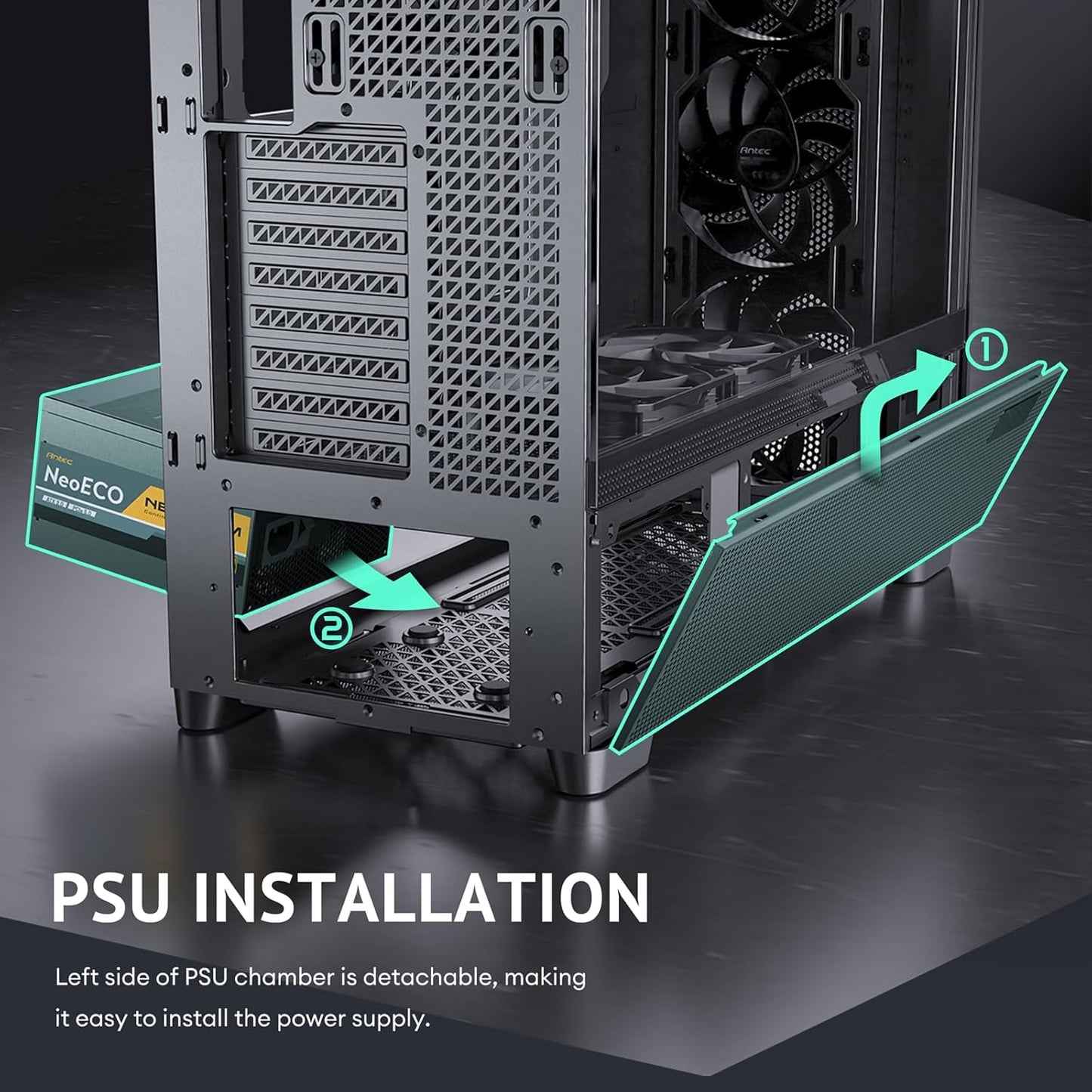 Antec FLUX PRO E-ATX Full Tower Gaming Chassis
