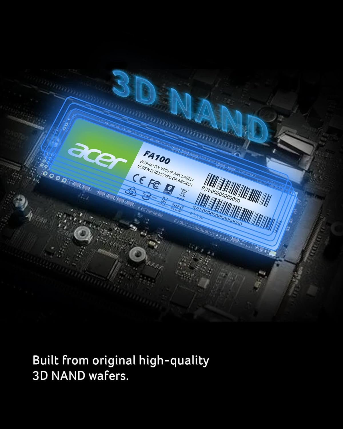 Acer FA100 PCIe Gen3 x4 M.2 NVMe SSD - 1TB
