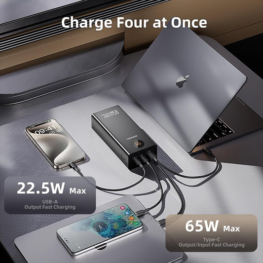 Romoss PEA27S Pro 27000mAh 65W Fast Charge Power Bank – Black