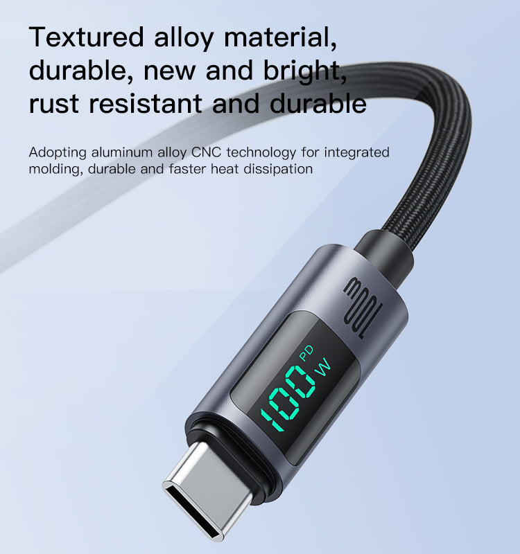 YESIDO CA158 USB Type-C Fast Charge & Data Cable 1.2 m - 100W