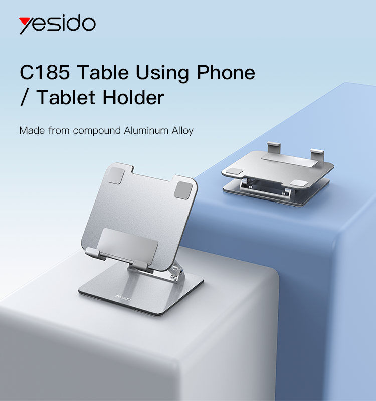 YESIDO C293 Foldable Tablet Holder with 360 Degree Rotation