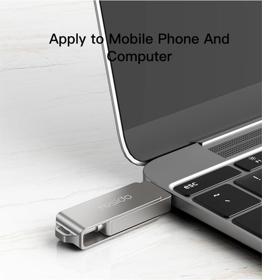 Yesido FL12 16 USB Flash Drive 3 in 1 (Type-C - Lightning & USB