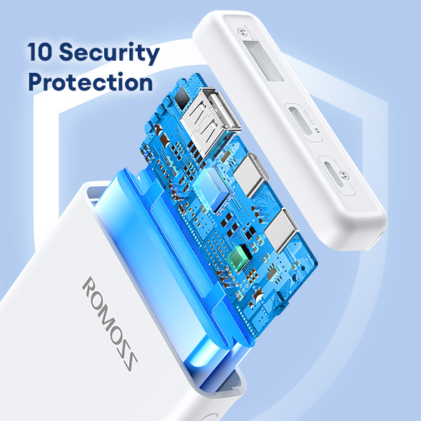 Romoss Power Bank PRC 10000mAh 15W WH