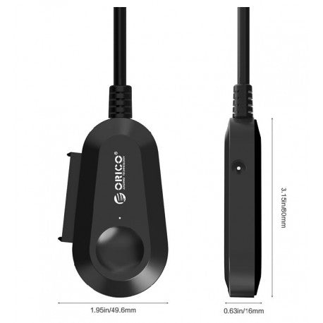 Orico USB3.0 SATA 2.5 HDD|SDD 1-Way Adapter Cable – Black