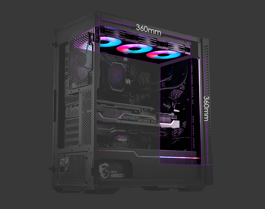 MSI MPG VELOX AIRFLOW 100P ATX GAMING CASE