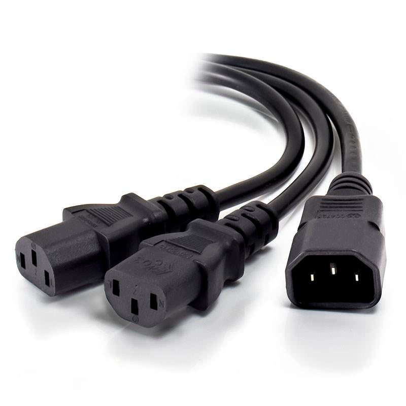 Pollen Power Cord Splitter, C14 to 2x C13 - 1.5m