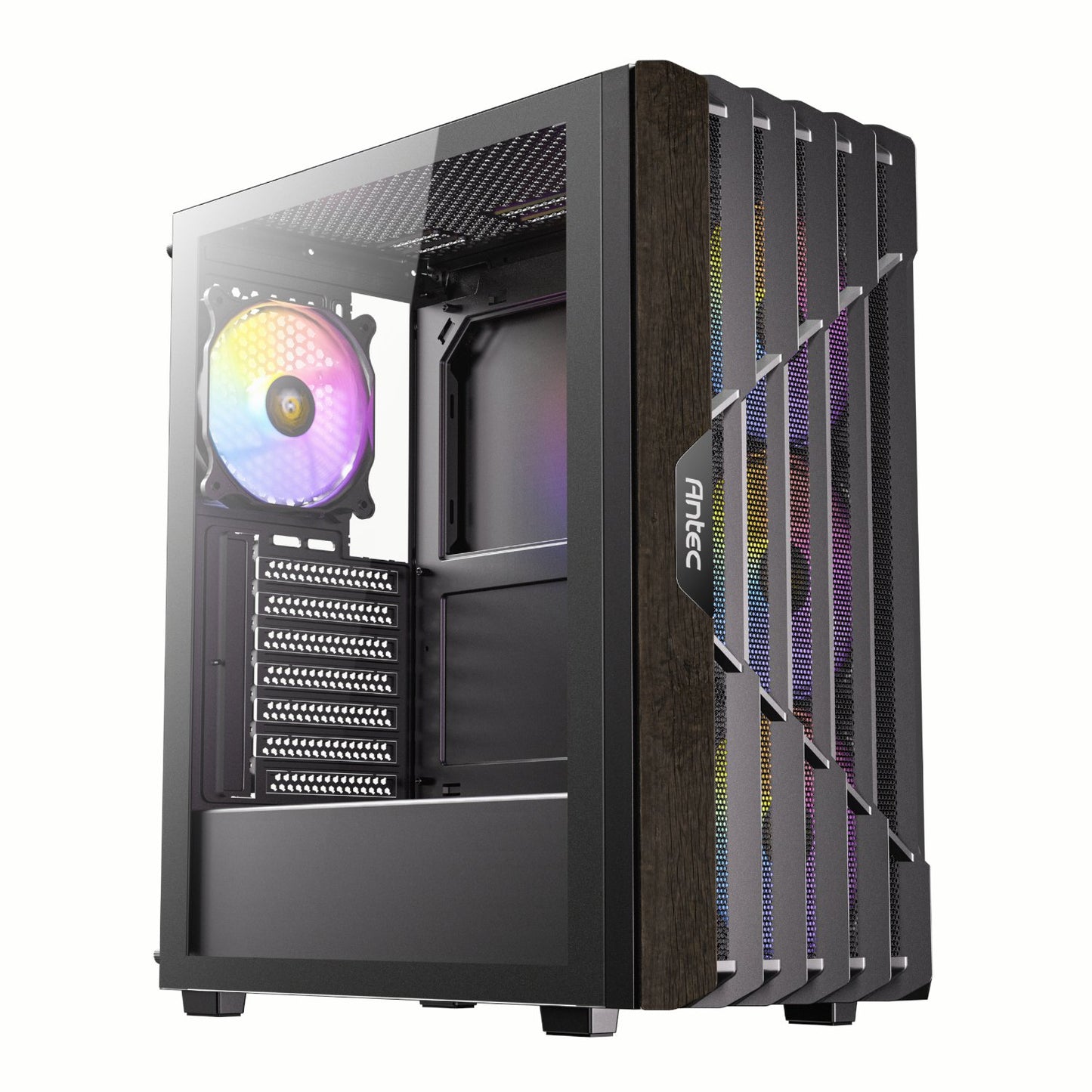 Antec AX63 Wood ARGB ATX Mid Tower Gaming Chassis
