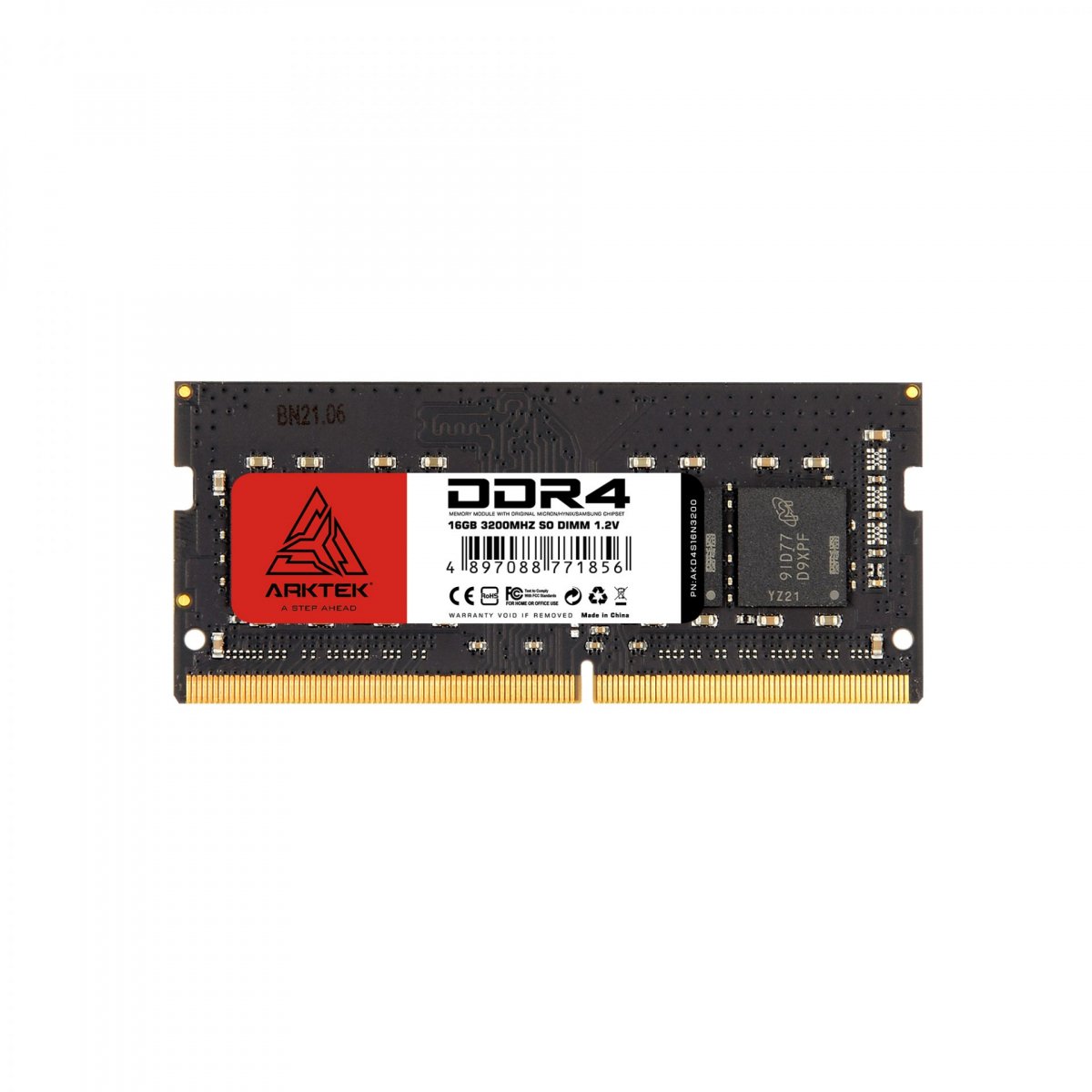 Arktek Memory 16GB DDR4 PC-3200 SO-DIMM RAM Module for Notebook