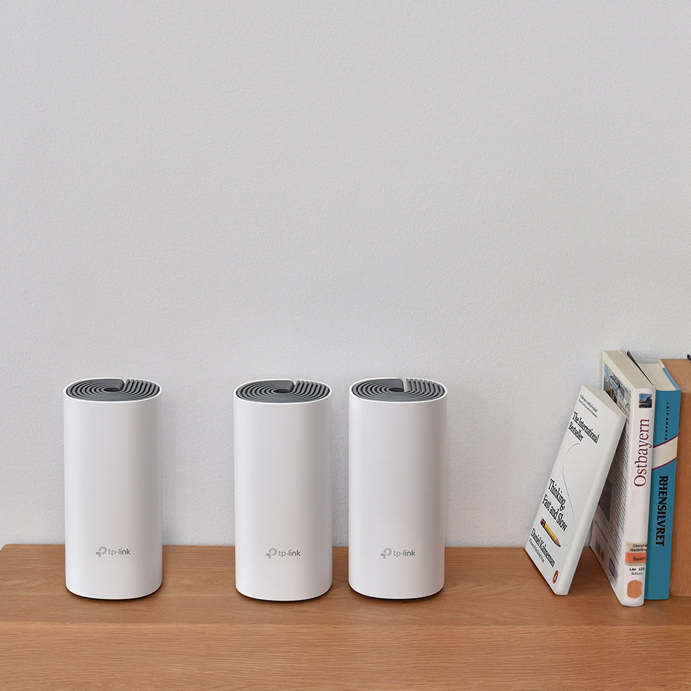 Tp-Link Deco E4 3 pack AC1200 Whole Home Wifi System 2 x 10/100 Lan Ports