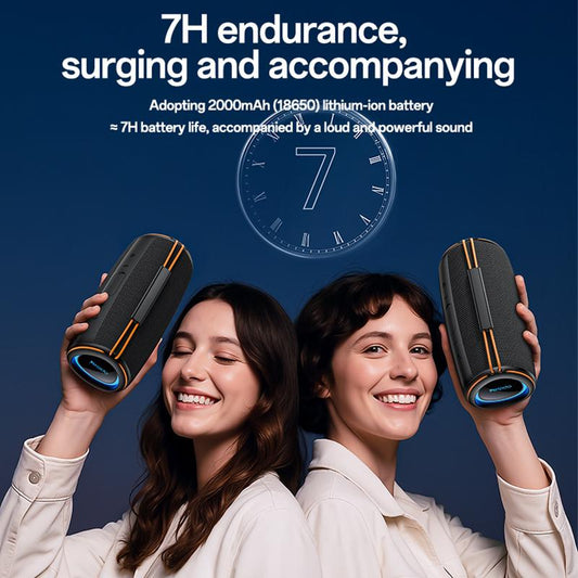 Yesido YSW38 30W Dual-Channel Stereo Outdoor Bluetooth Speaker(Black)