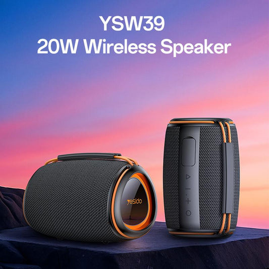 Yesido YSW39 20W Outdoor Portable Bluetooth Speaker(Black)
