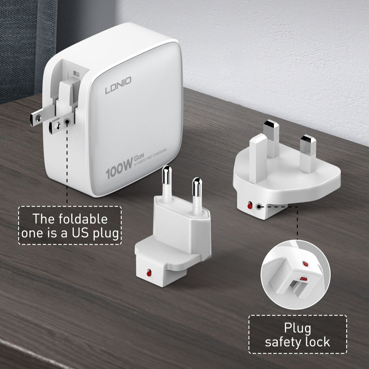 LDNIO Q408 100W Super Fast GaN Charger