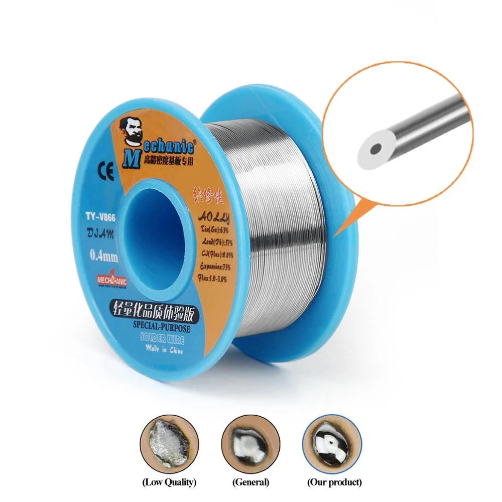 MECHANIC TY-V866 Mild Rosin Core Solder wire 183°C Melting Point