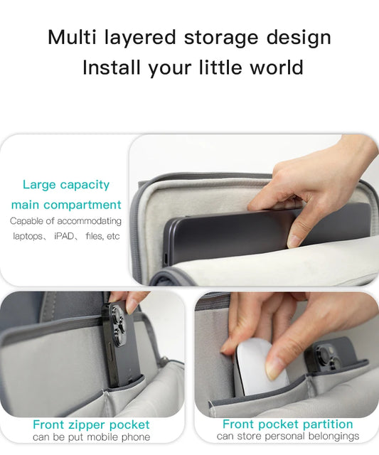 YESIDO WB35 Laptop Soft Lining Anti-scratch Notebook Carrying Bag - Grey