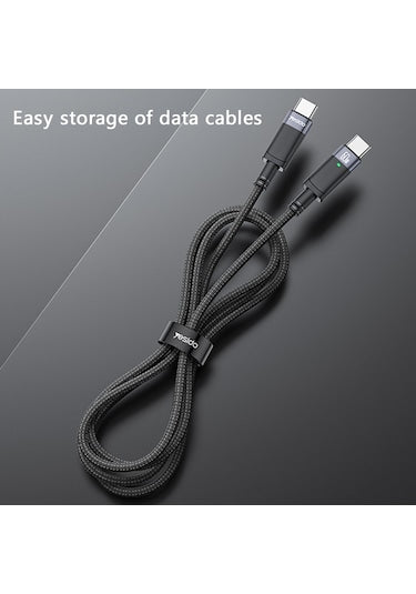 Yesido CA160 60W Type-C to Type-C Auto Disconnect Charging Data Cable