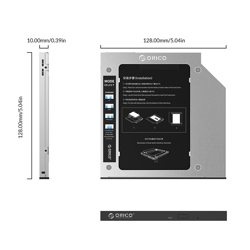 ORICO 7mm & 9.5mm Optical to 2.5 Drive Caddy