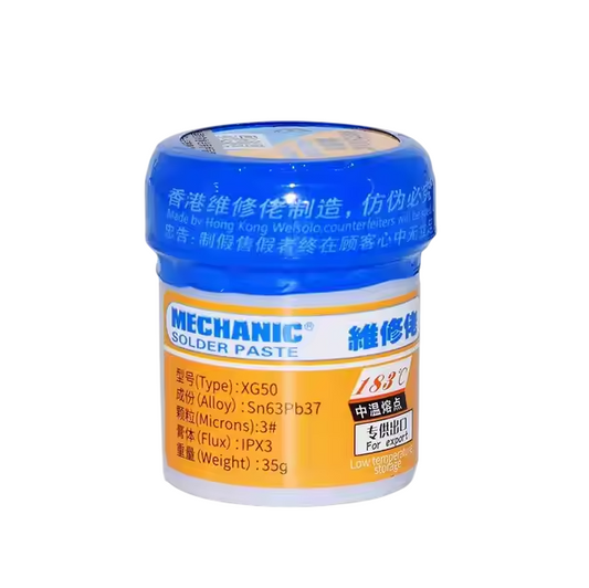 MECHANIC XG-50 Solder Paste (35gm) – 183°C Melting Point