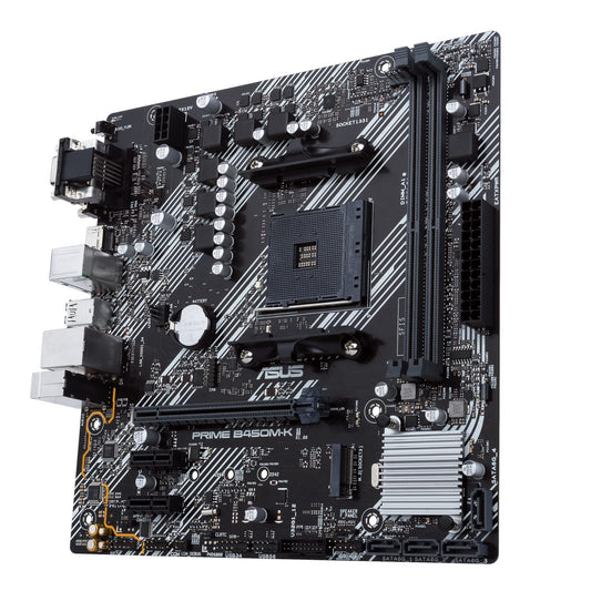 ASUS PRIME B450M-K II mATX Motherboard – AM4, DDR4, HDMI, M.2, USB3.2