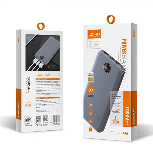 LDNIO PQ10 10000mah 22.5W Fast Charging Portable Power Bank