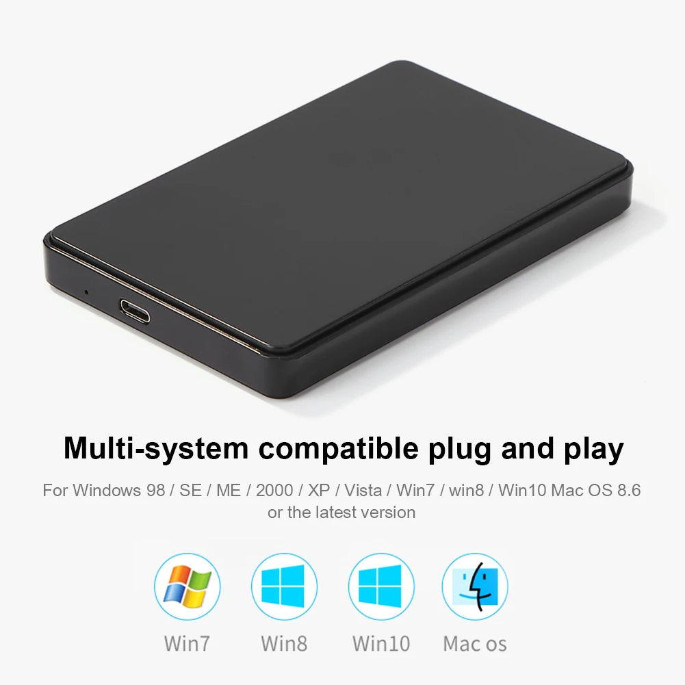 Pollen-Tech 2.5'' Hard Drive (HDD/SSD) Enclosure - Black
